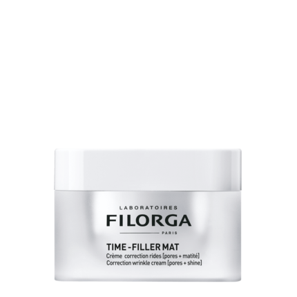 filorga time filler mat, Inspired by aesthetic medicine techniques used in medical practices, TIME-FILLER MAT acts simultaneously on all types of wrinkles, pores and shine.